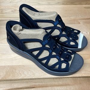 Bzees Washable Sapphire Gladiator Sandals